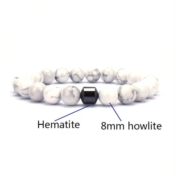 Natural Gemstone Bracelet Vintage Stone Beads Men Women Jewelry - Image 4