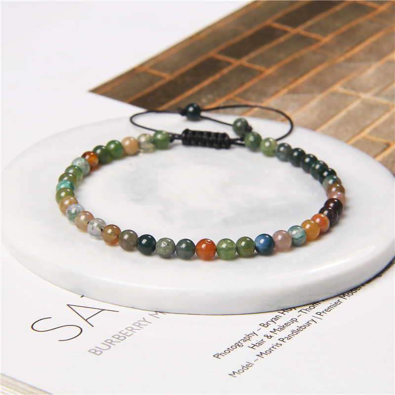 Adjustable Natural Raw Gemstone Beading Bracelet - Image 4