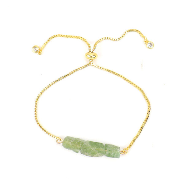 New Natural Raw Gemstone Crystal Push Pull Pull Bracelet Adjustable - Image 8