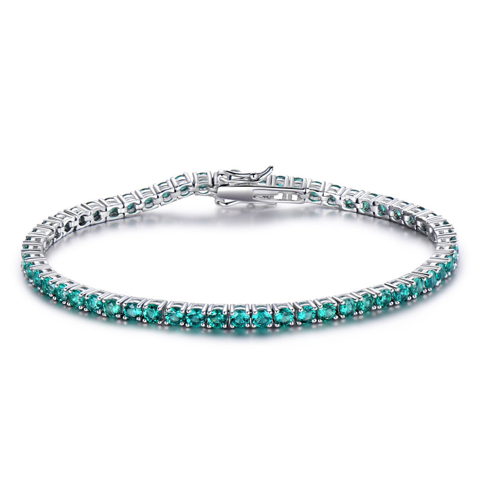Gemstone Girls Fashion Simple Bright Silver Bracelet - Image 4