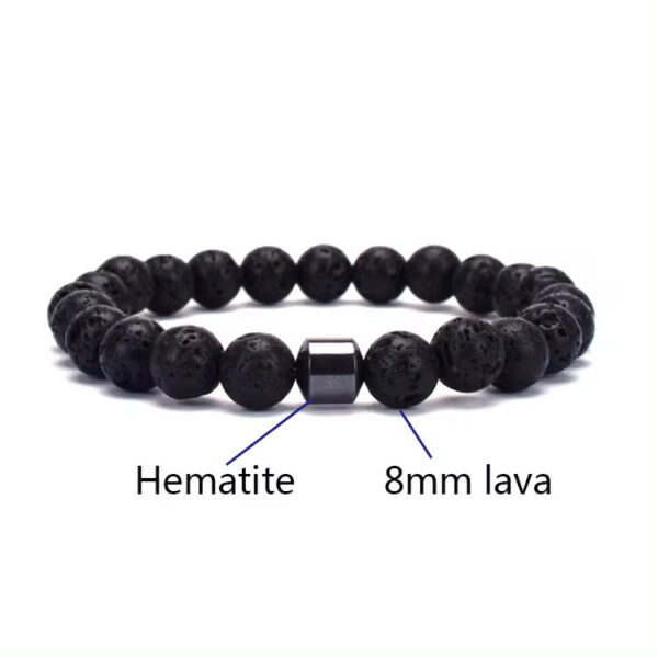 Natural Gemstone Bracelet Vintage Stone Beads Men Women Jewelry - Image 5