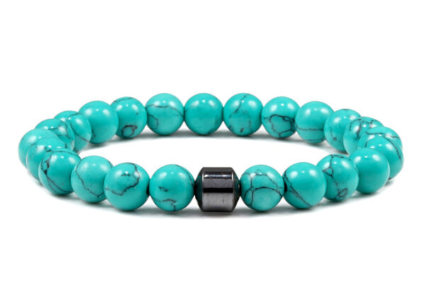 Natural Gemstone Bracelet Vintage Stone Beads Men Women Jewelry - Image 6