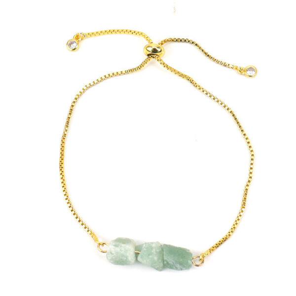 New Natural Raw Gemstone Crystal Push Pull Pull Bracelet Adjustable - Image 9