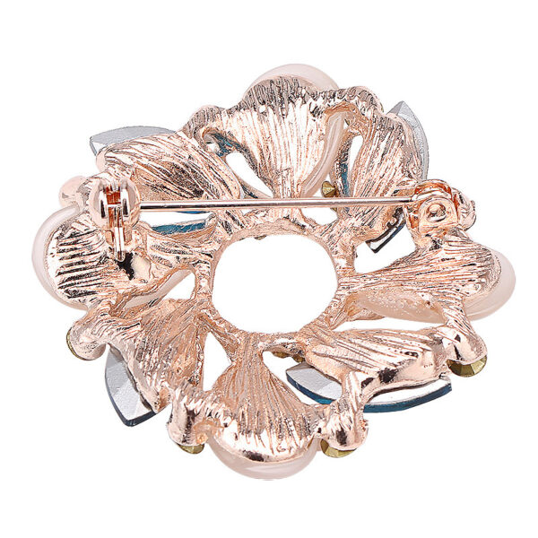 Bauhinia Brooch With Diamonds And Gemstones - Image 7