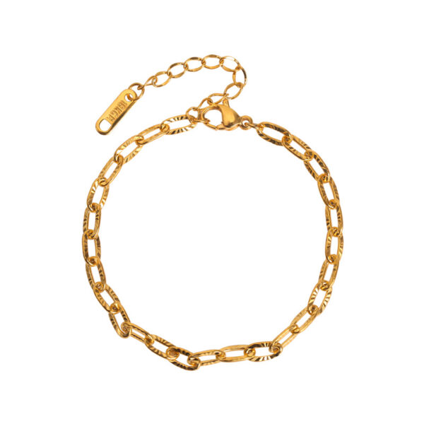Embossed Bracelet Female Special-interest Design Simple Titanium Steel - Image 7