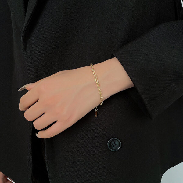 Embossed Bracelet Female Special-interest Design Simple Titanium Steel - Image 6