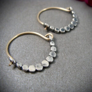 Creative Exaggerating Hollow Stud Earrings Elegant Silver Ear Ring