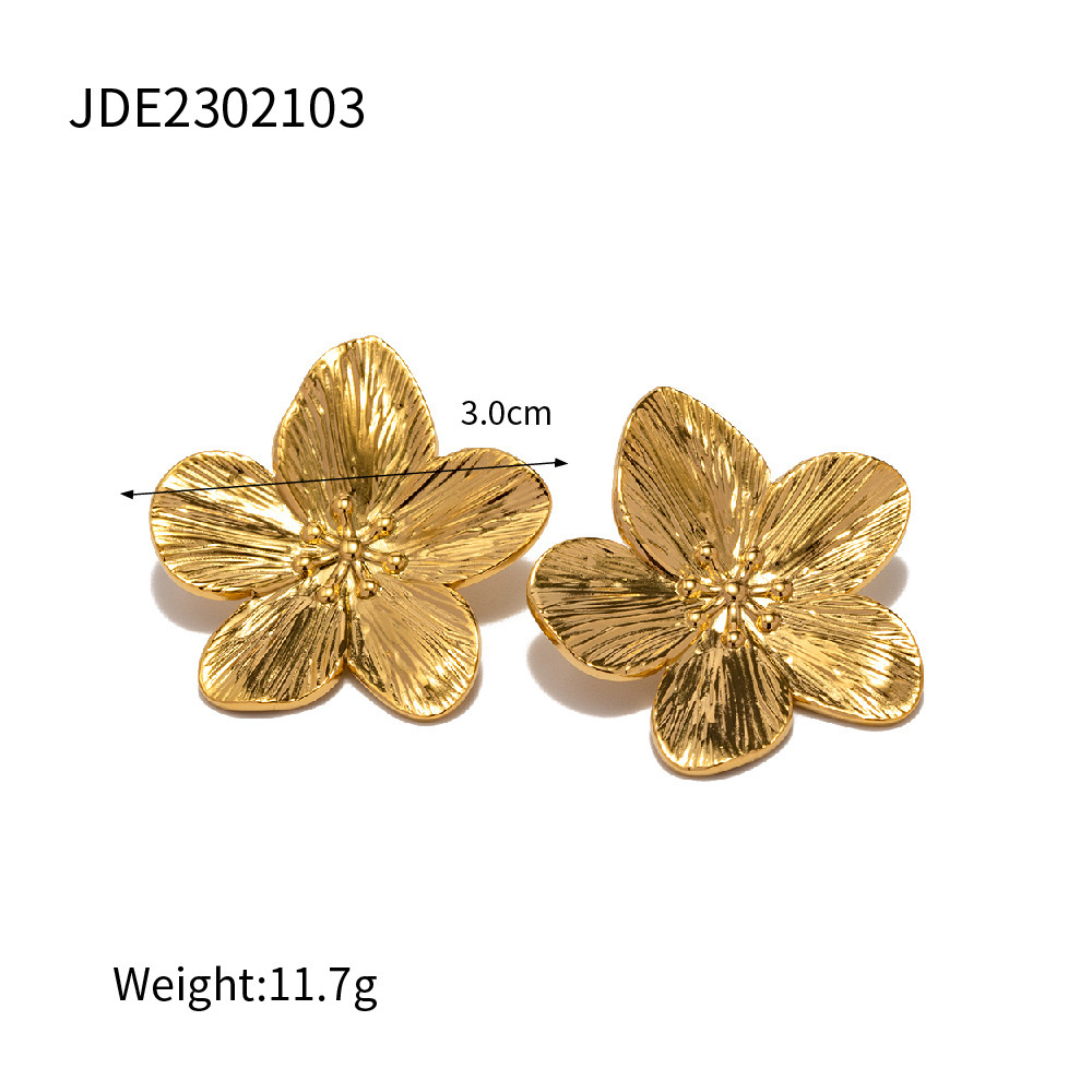Golden Flower Ornament Suit Summer Beach Essential Special Interest Light Luxury Versatile Accessories New - Image 7