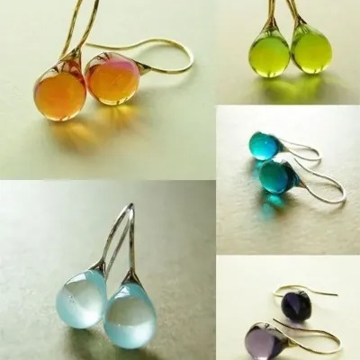 Nine-color Inlaid Cat's Eye Earrings - Image 9