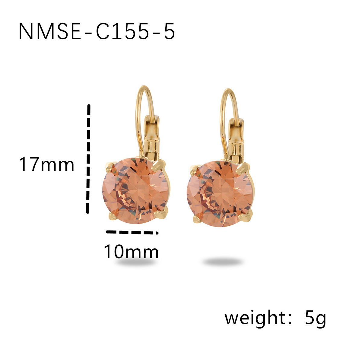 Fashionable Simple Four-claw Single Diamond Stainless Steel Women's All-match High-grade Earrings - Image 8