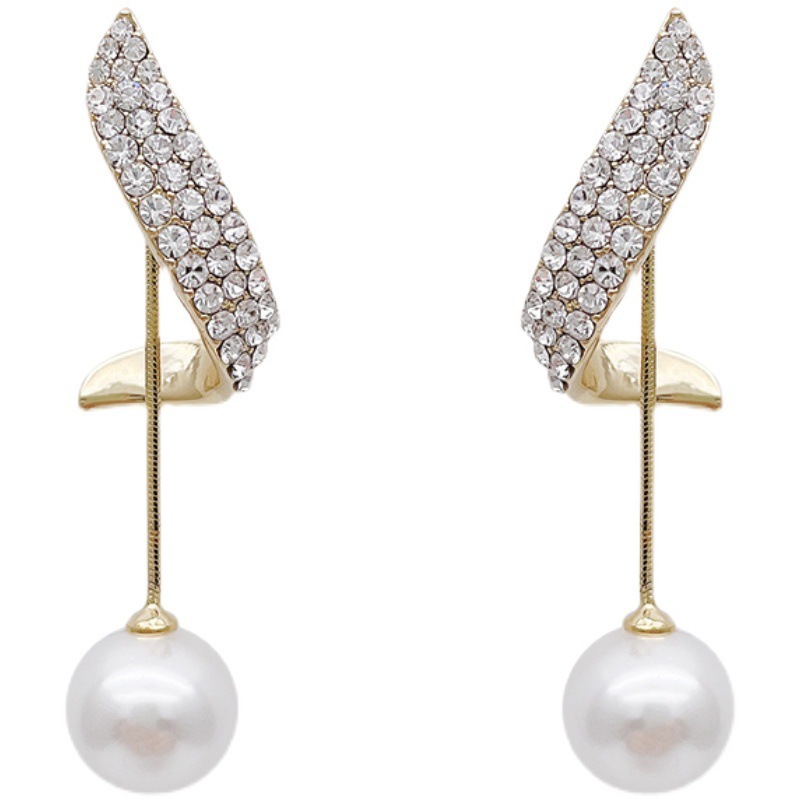 New Trendy High-end Earrings Retro Light Luxury Simple Earrings