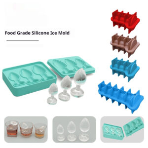 Second Child Spoof Whiskey Ice Self-sealing Silicone Ice Cube Mold With Lid