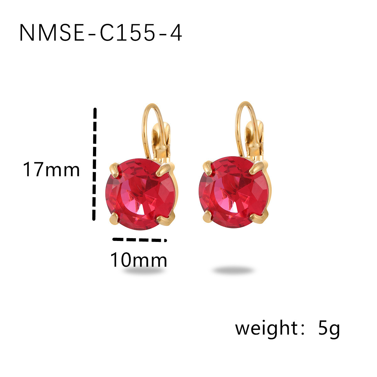 Fashionable Simple Four-claw Single Diamond Stainless Steel Women's All-match High-grade Earrings - Image 7