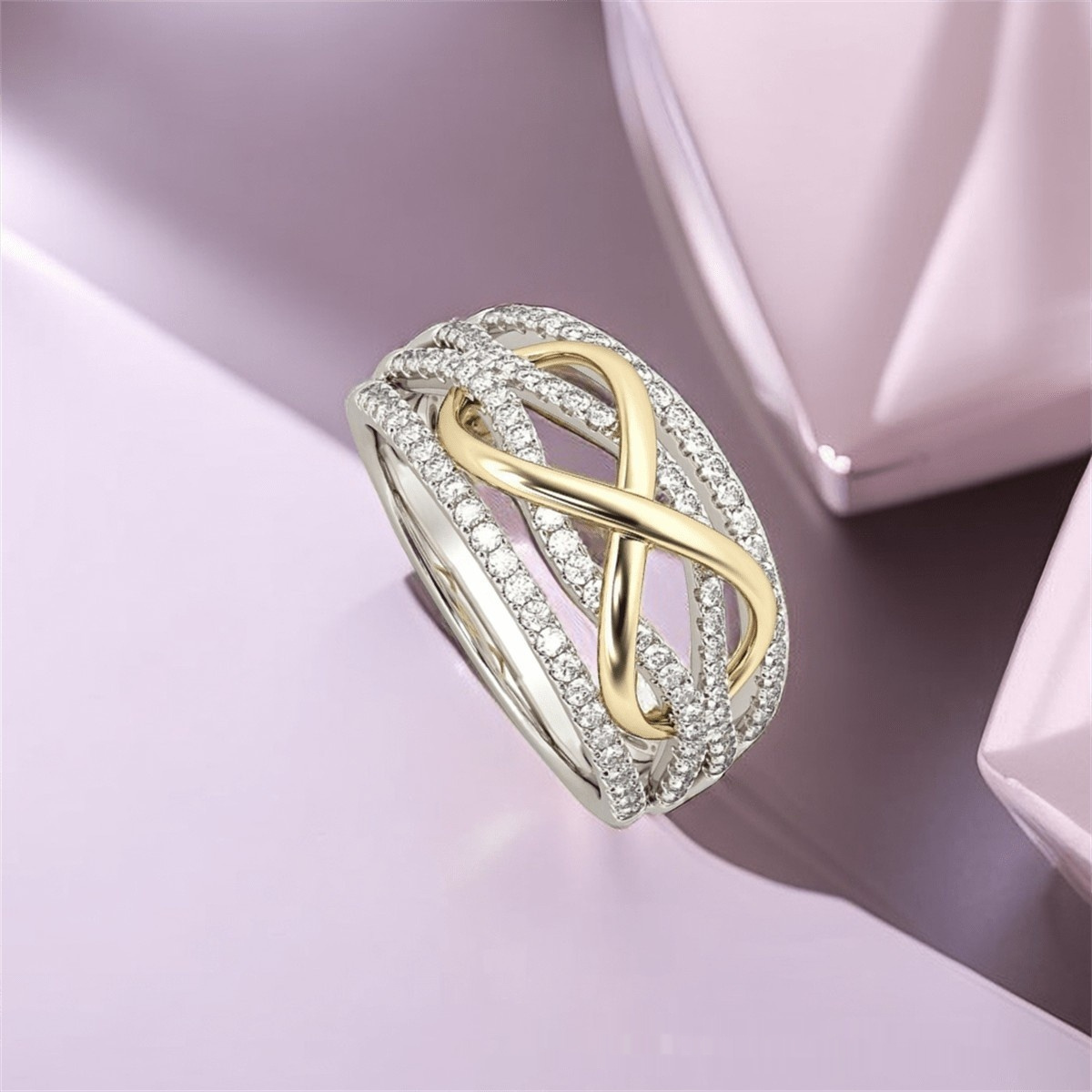 Unique And Exquisite Line Winding Design Ring - Image 3