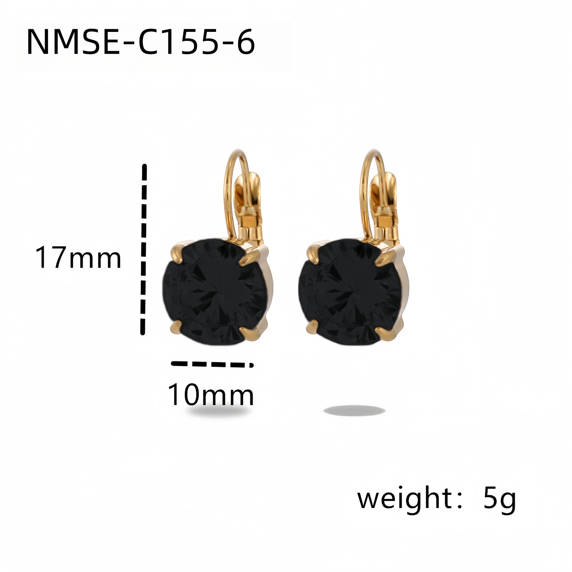 Fashionable Simple Four-claw Single Diamond Stainless Steel Women's All-match High-grade Earrings - Image 9