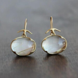 Women's Simple Fashion Personality Oval Stud Earrings