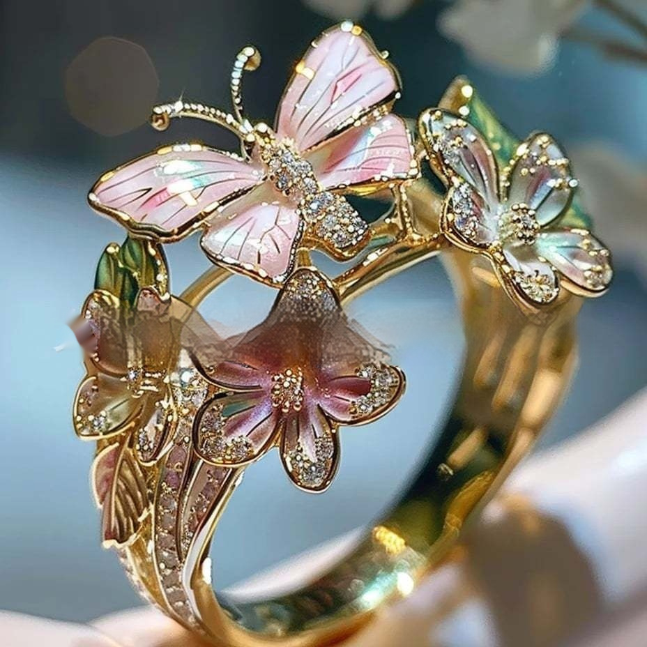Jewelry Ring Butterfly Ring Boutique Decoration - Image 9