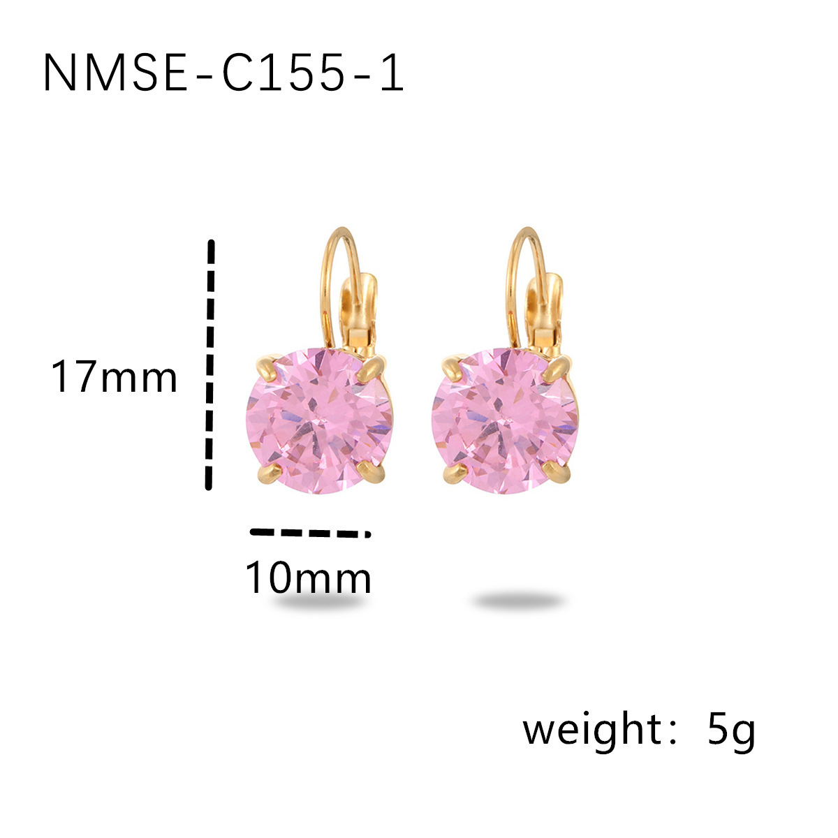 Fashionable Simple Four-claw Single Diamond Stainless Steel Women's All-match High-grade Earrings - Image 4