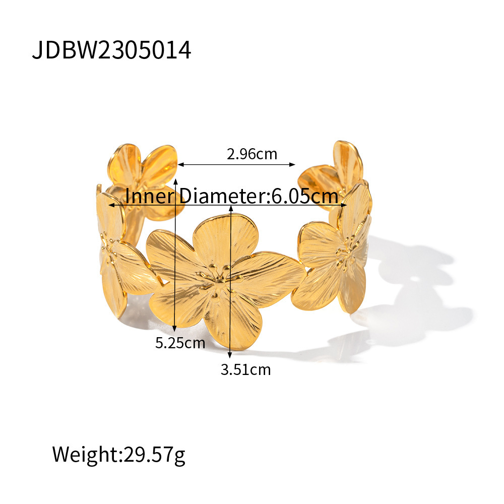 Golden Flower Ornament Suit Summer Beach Essential Special Interest Light Luxury Versatile Accessories New - Image 6