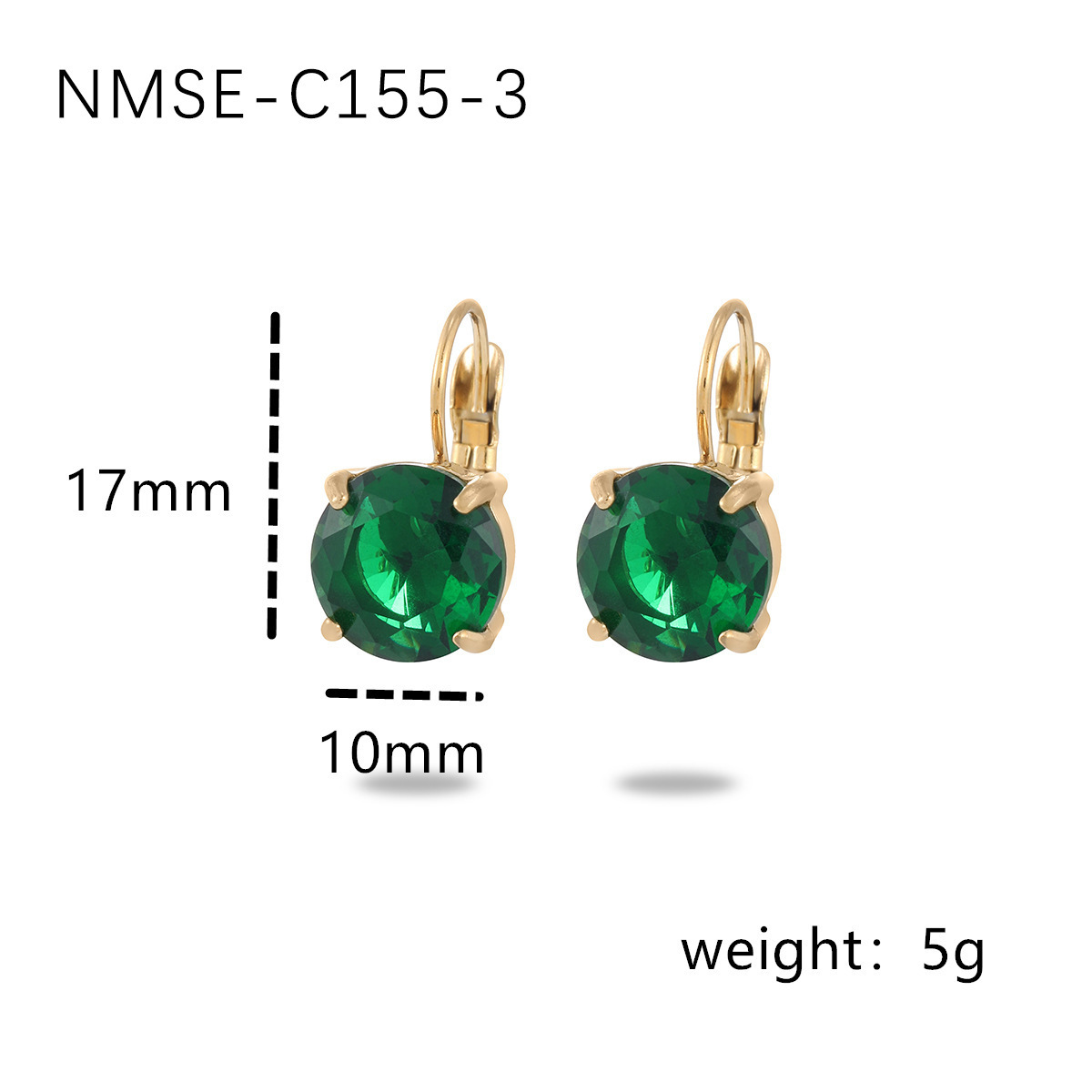 Fashionable Simple Four-claw Single Diamond Stainless Steel Women's All-match High-grade Earrings - Image 6