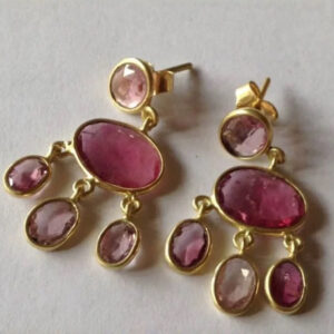 Women's Color Resin Long Irregular Ear Studs