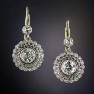 Wedding Travel Accessories Geometric Round Zircon-like Earrings