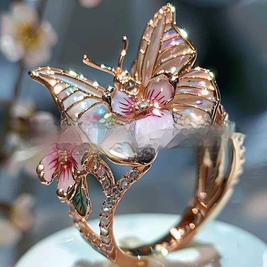 Jewelry Ring Butterfly Ring Boutique Decoration - Image 7