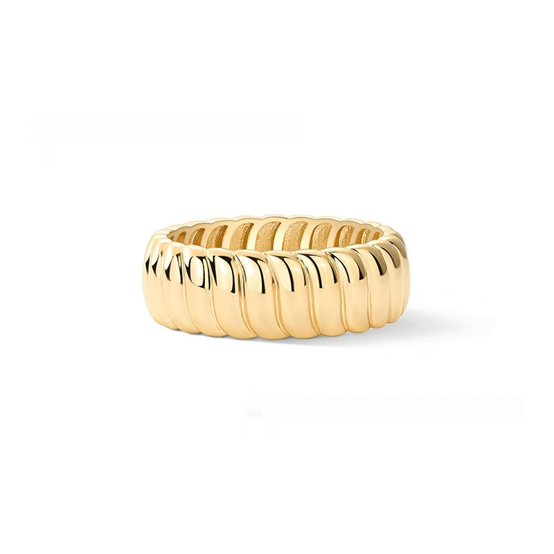 Personalized Bread Abstract Ring For Women - Image 4