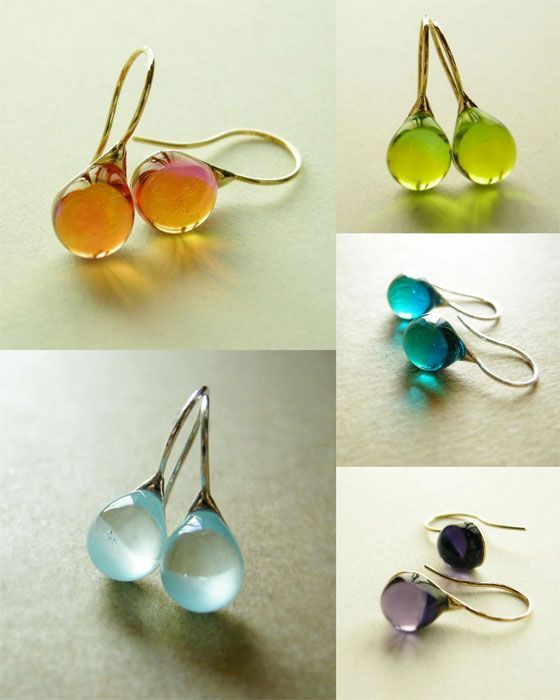 Nine-color Inlaid Cat's Eye Earrings - Image 8