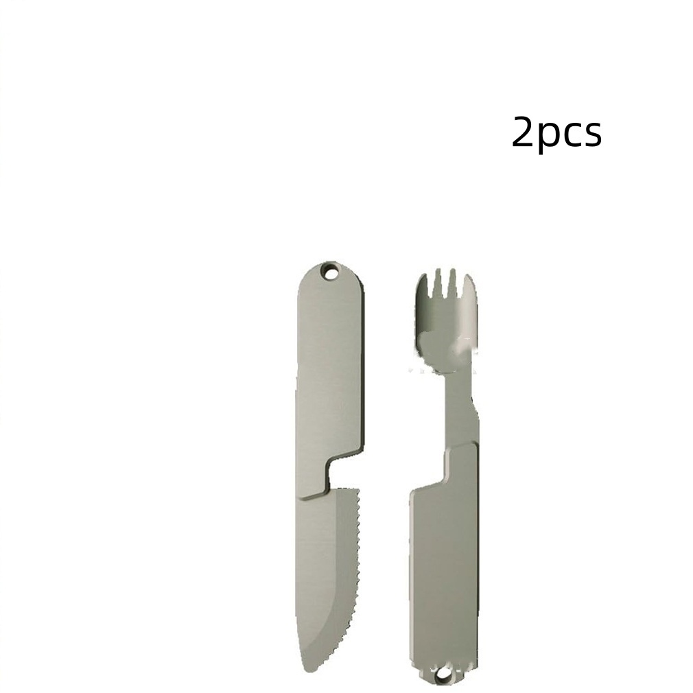 Two-in-one Camping Tableware Knife And Fork Combination - Image 7