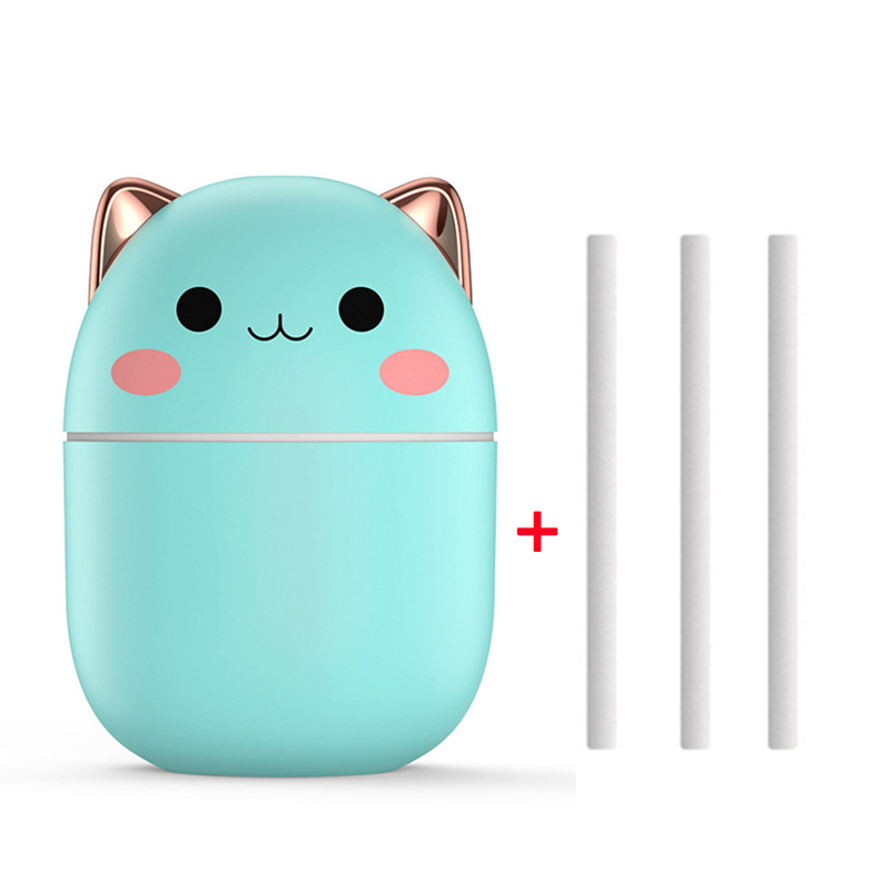 Air Humidifier Cute Cat Ultra-Silent USB Office Household Bedroom Car Aromatherapy Air Purifier With Led Cool Mist Spray - Image 8