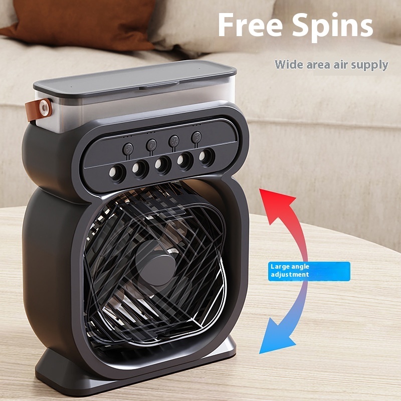 3 In 1 Portable Air Conditioner Evaporative Air Cooler LED Night Lights 3 Speeds Humidifier Fan For Home Office - Image 4