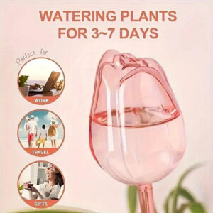 Pink Tulip Plant Watering Balls Suitable For Indoor And Outdoor Plants Automatic Plant Drippers Automatic Watering