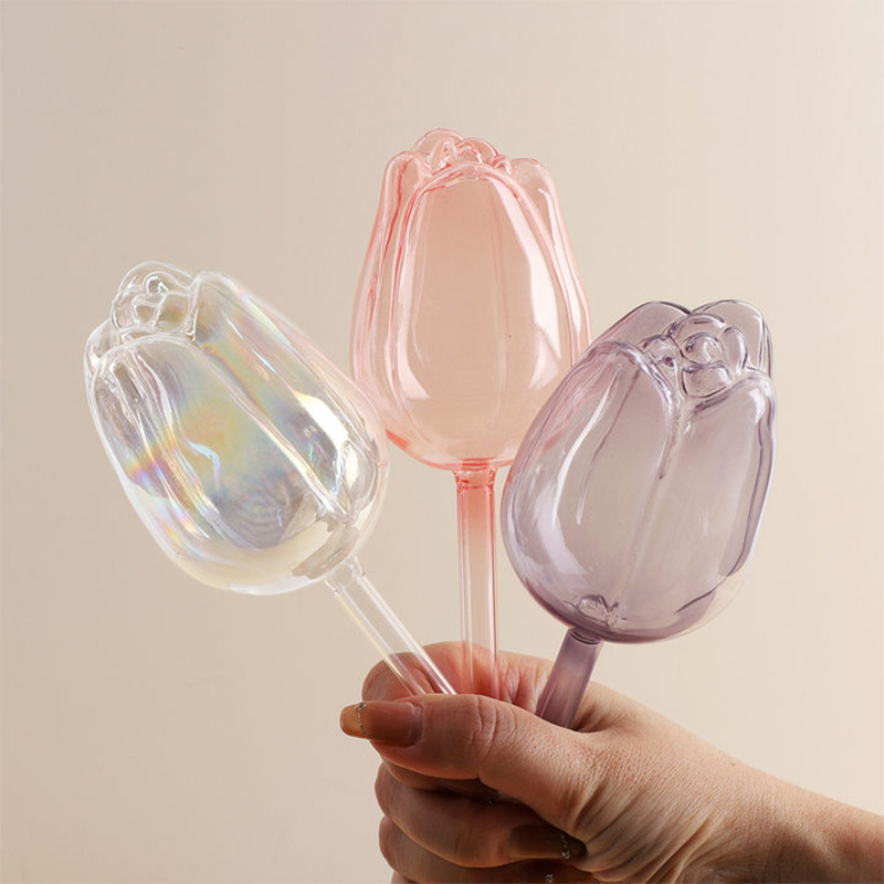 Pink Tulip Plant Watering Balls Suitable For Indoor And Outdoor Plants Automatic Plant Drippers Automatic Watering - Image 6