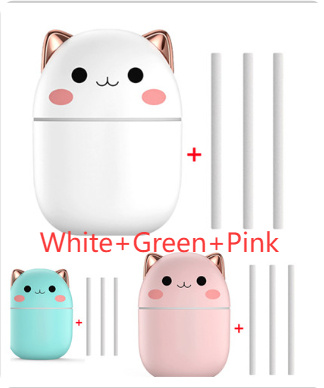 Air Humidifier Cute Cat Ultra-Silent USB Office Household Bedroom Car Aromatherapy Air Purifier With Led Cool Mist Spray - Image 10